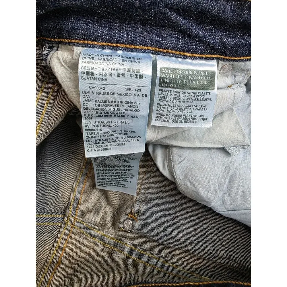 Levi's 515 Bootcut Jeans Dark Wash Flap Pocket Women's Blue Denim 12